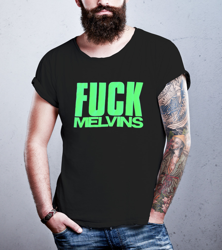 Fuck Melvins Bold Neon Green T-Shirt