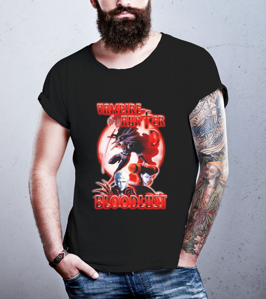 Vampire Hunter D Bloodlust Anime Dark Fantasy Adventure Characters T-Shirt