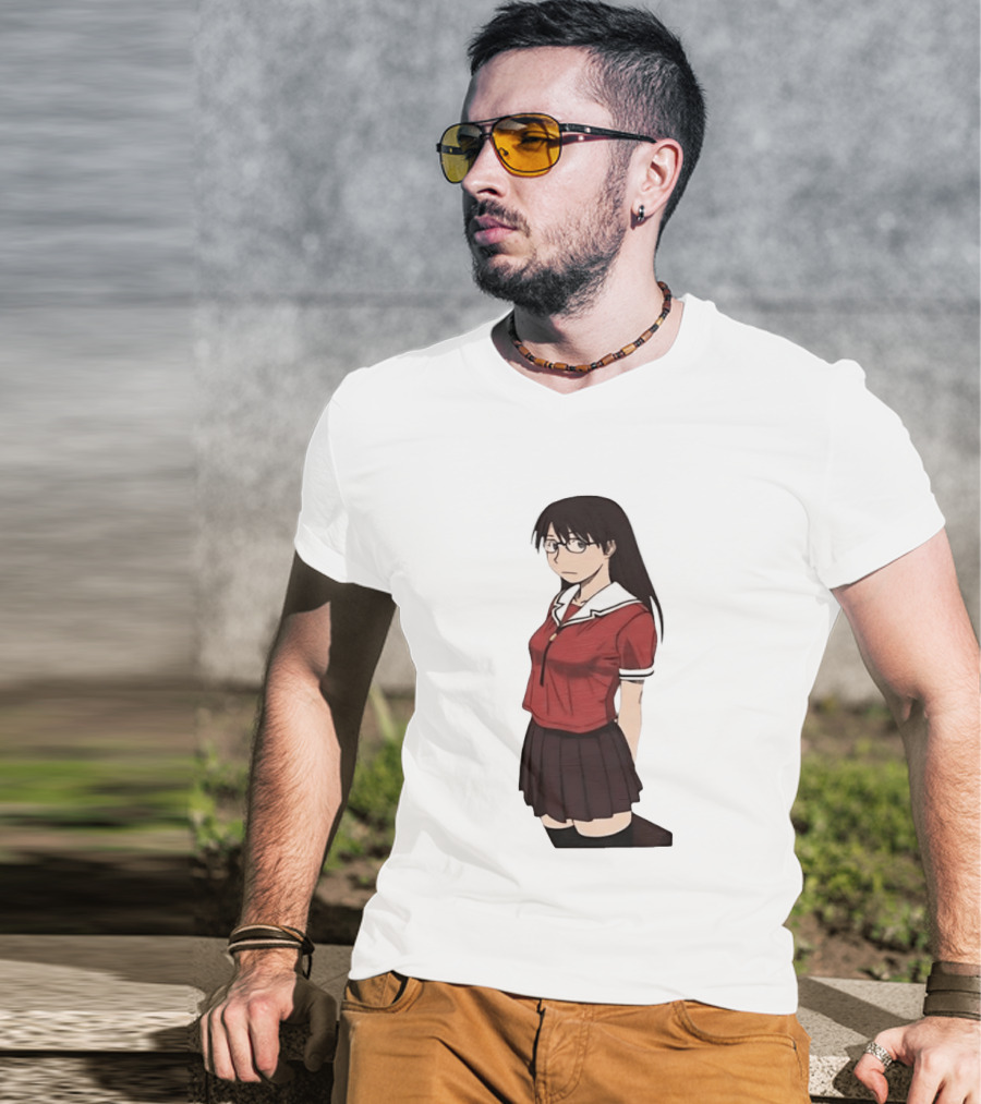 Azumanga Daioh Anime Yomi Character Red Outfit T-Shirt