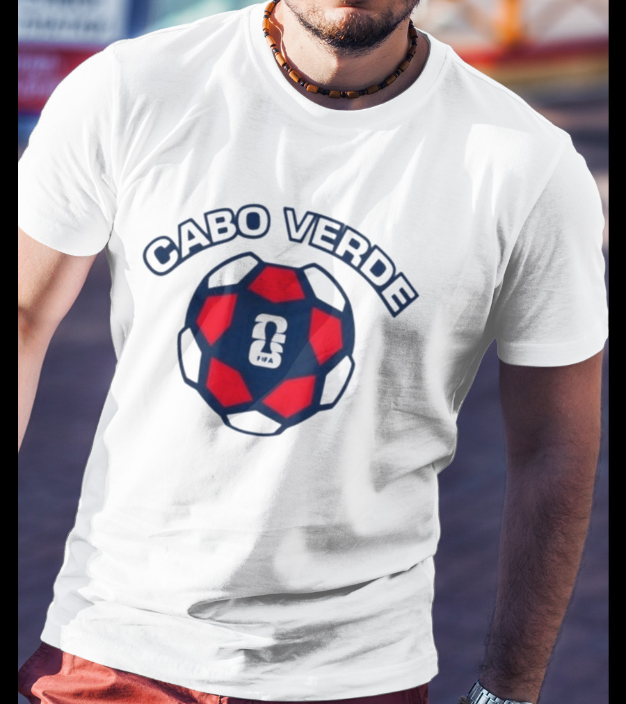 Cabo Verde 2026 Soccer Ball Emblem With Sports T-Shirt