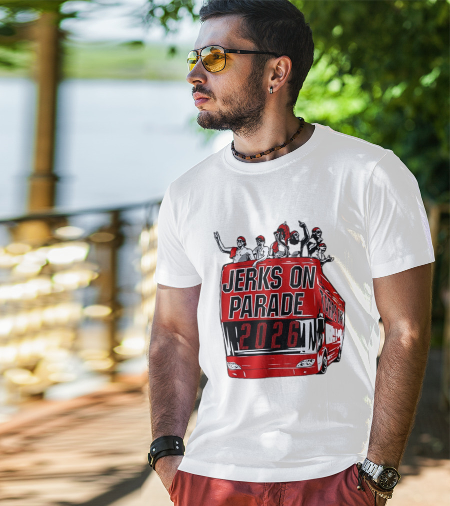 Jerks On Parade 2026 Carolina Hurricanes NHL Bus Fan Celebration T-Shirt