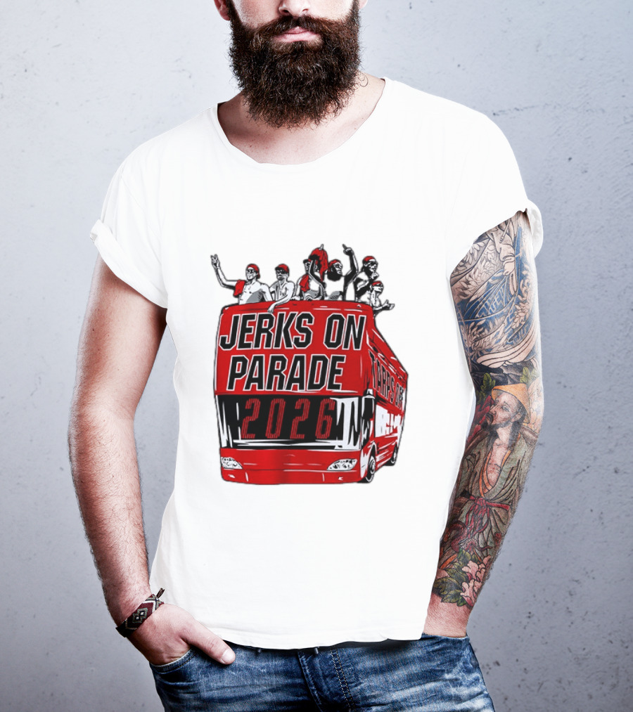 Jerks On Parade 2026 Carolina Hurricanes NHL Bus Fan Celebration T-Shirt