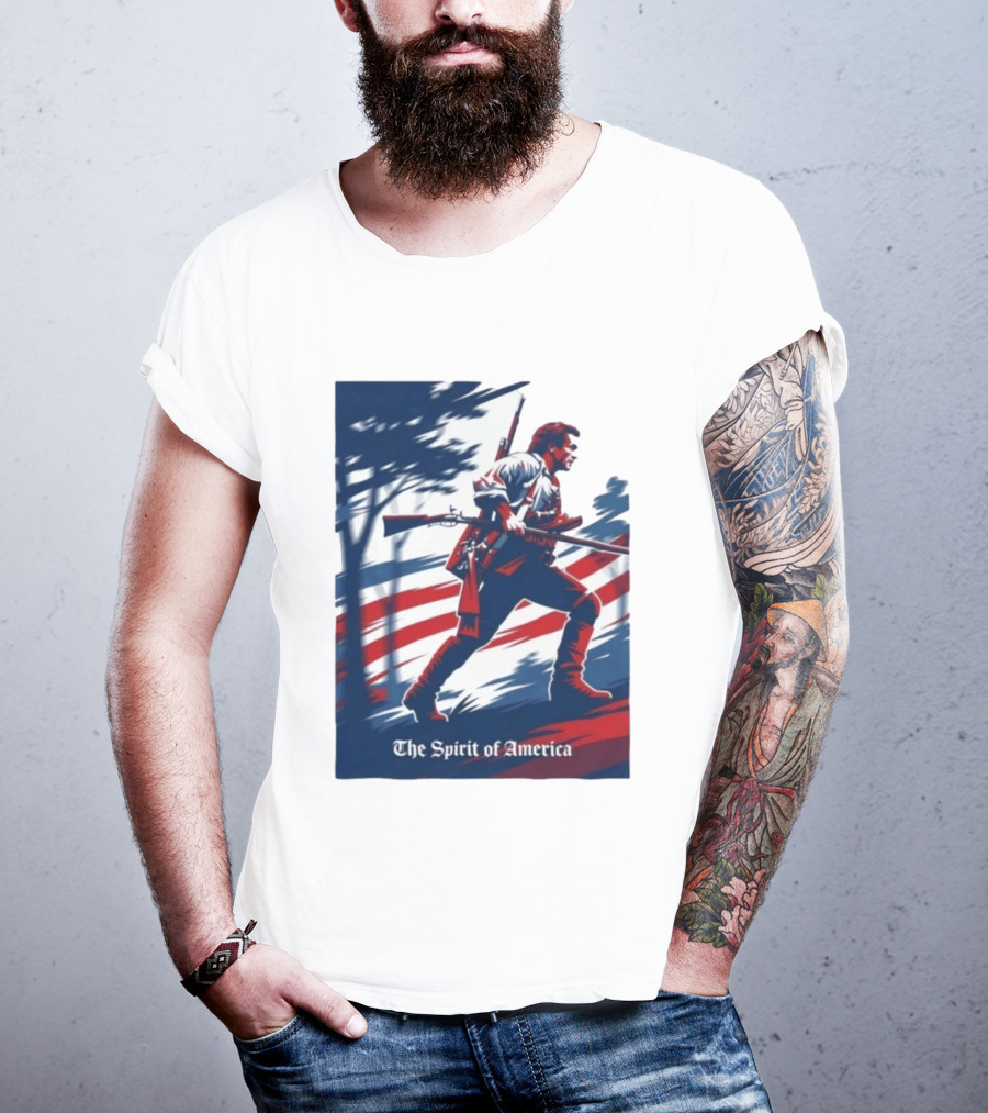 The Spirit Of America Benjamin Martin The Patriot Revolutionary T-Shirt