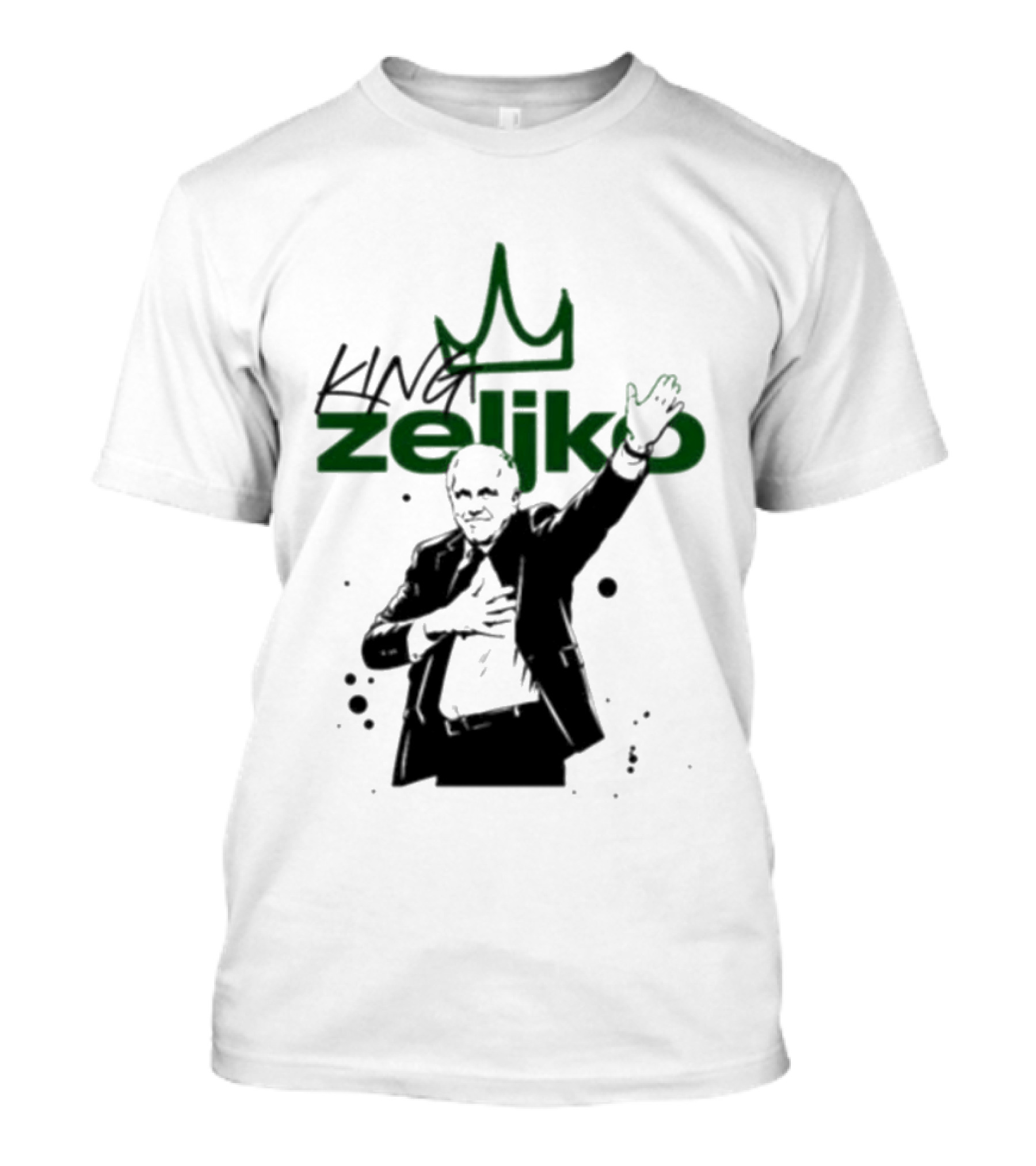 King Zeliko Regal Gesture With Crown T-Shirt