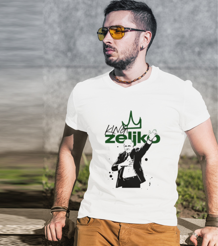 King Zeliko Regal Gesture With Crown T-Shirt