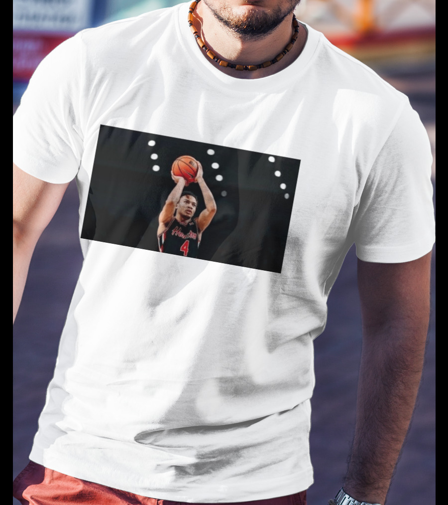 Kingston Flemings A Letter To NBA GMS Houston Basketball Player With Ball T-Shirt