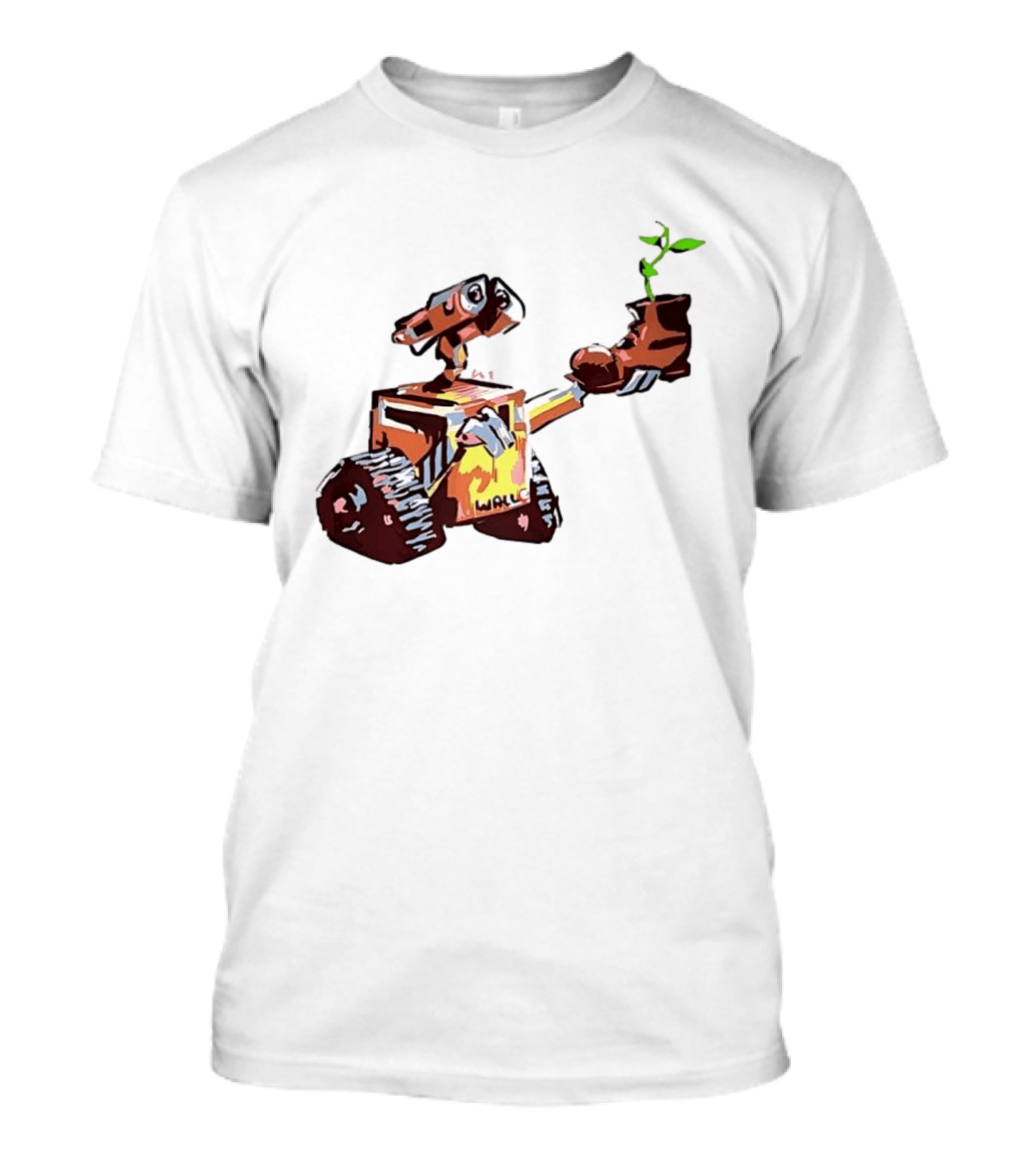 Pixar WALL E Holding Boot With Plant Iconic Scene T-Shirt