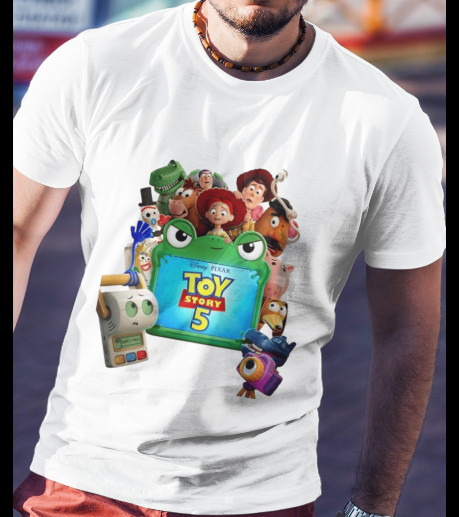 Woody Buzz Lightyear And Friends Toy Story 5 Disney Pixar Characters T-Shirt