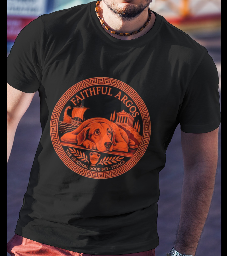 Faithful Argos The Original Good Boy Odyssey Homer Ithaca T-Shirt