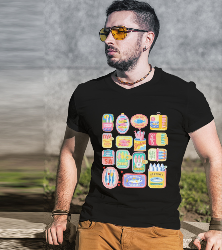 Sardines Can Did Moments You Are Fintastic Pour Les Toasts Fin Tastic Flavours T-Shirt