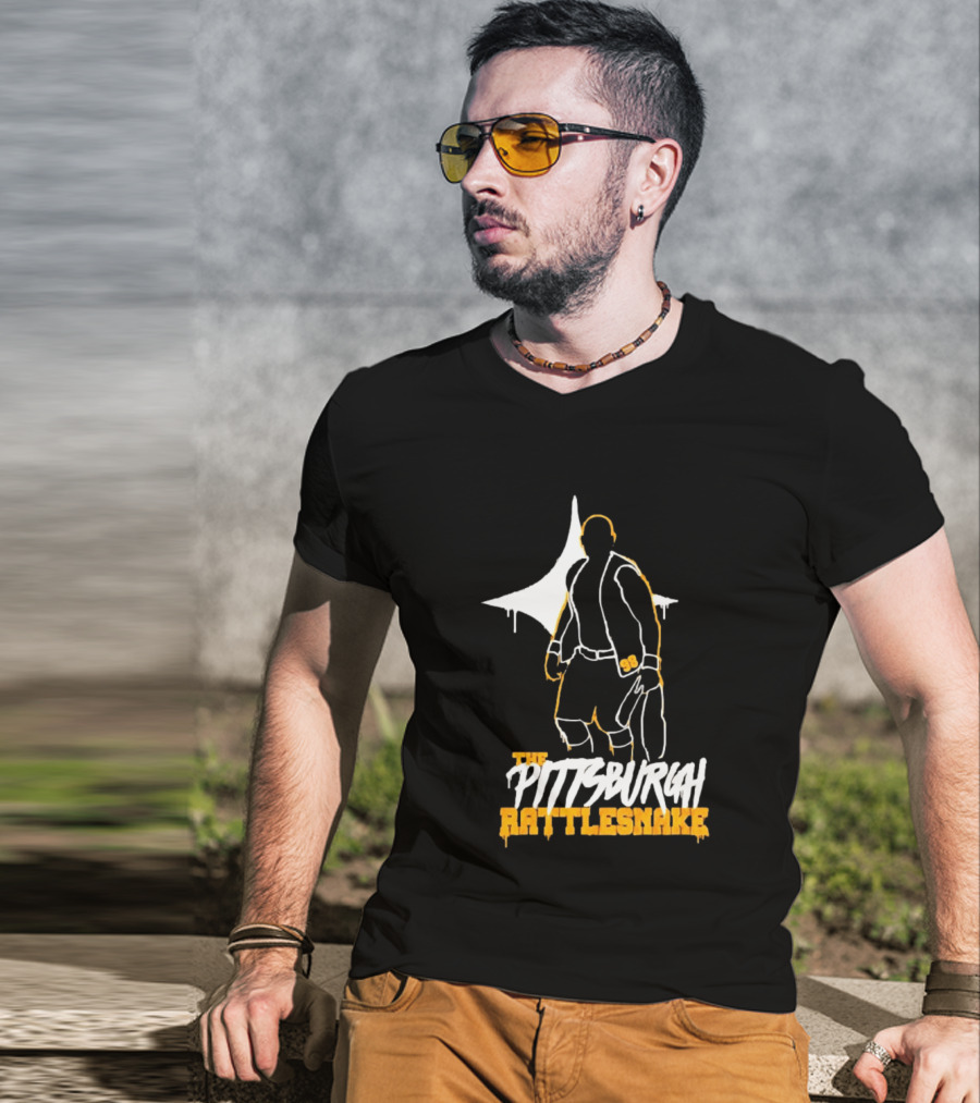 Steve Austin Pittsburgh Steelers The Pittsburgh Rattlesnake 98 T-Shirt