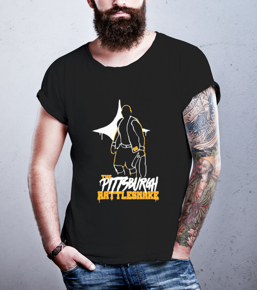 Steve Austin Pittsburgh Steelers The Pittsburgh Rattlesnake 98 T-Shirt