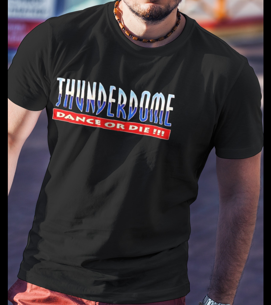 Thunderdome Dance Or Die Vintage Style 90s Rave Culture T-Shirt