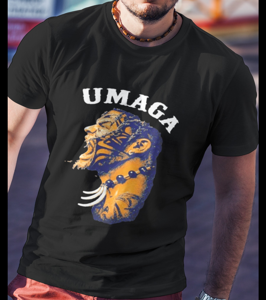 Umaga Samoan Bulldozer Wrestling Face Paint T-Shirt