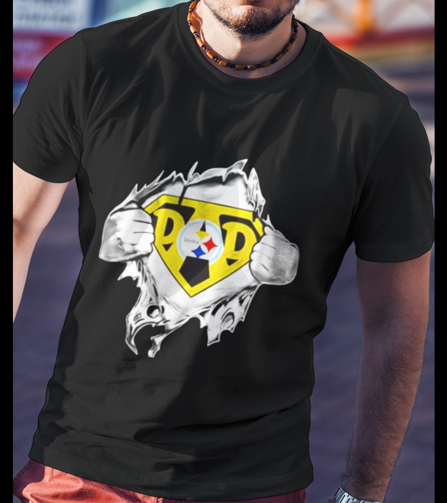 Pittsburgh Steelers Super Dad Father's Day Fan T-Shirt