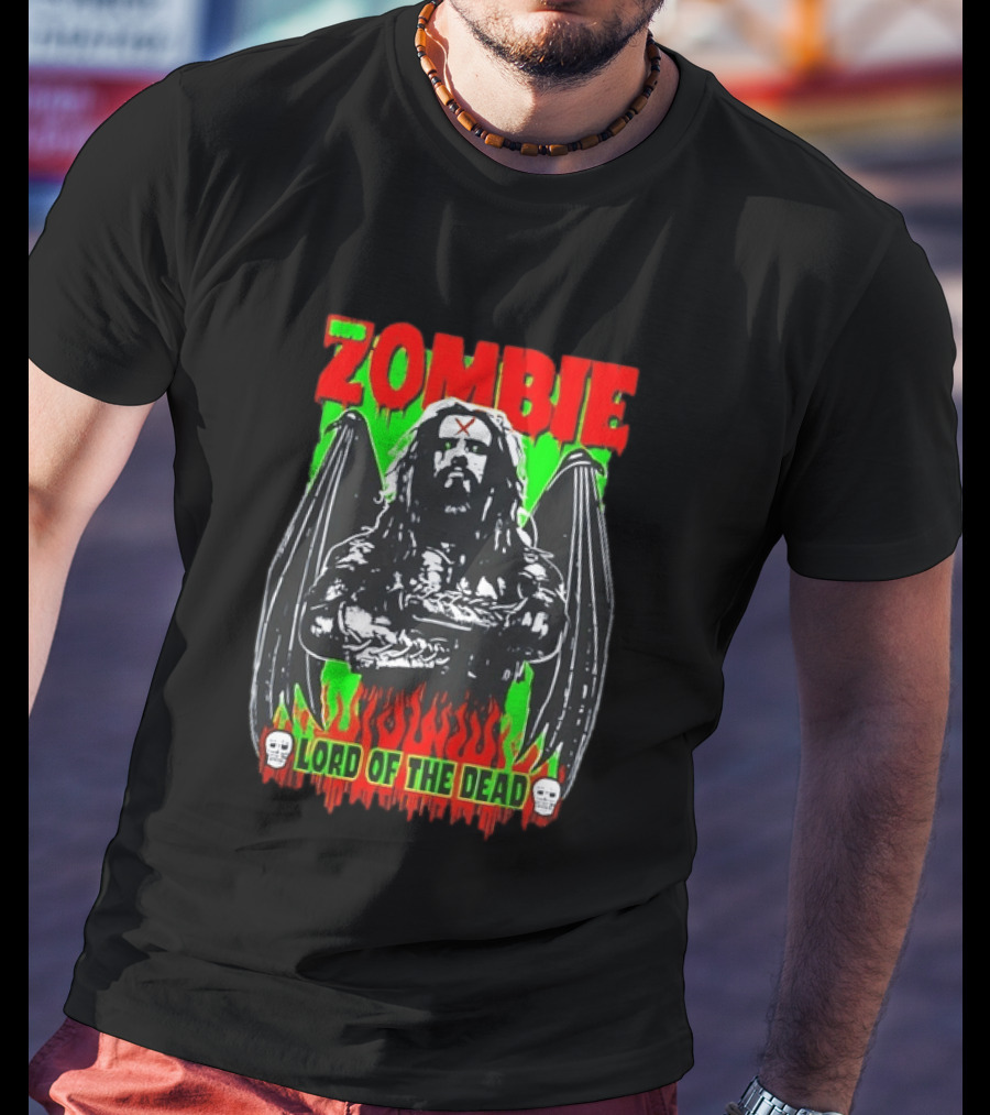 Rob Zombie Lord Of The Dead Halloween Wings T-Shirt