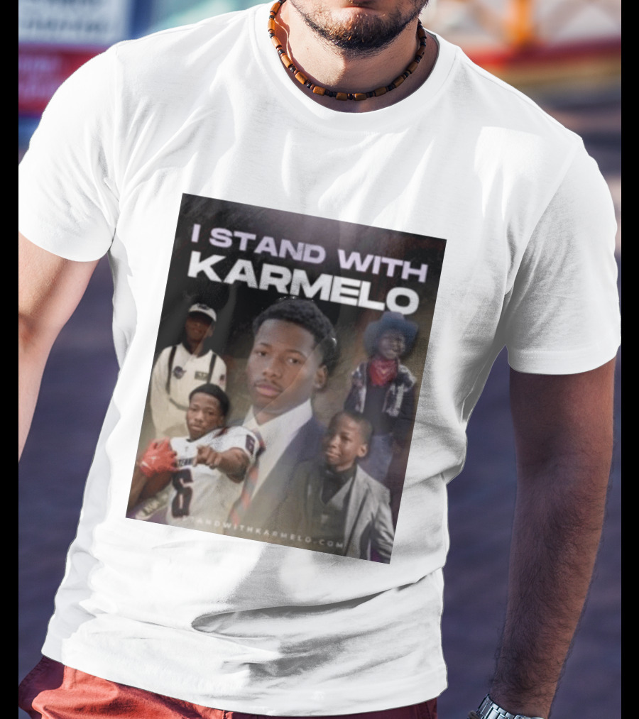 I Stand With Karmelo 2026 Team Support Faces T-Shirt