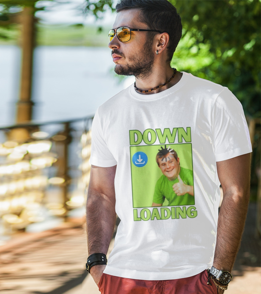 DOWN LOADING Person Thumbs Up Download T-Shirt
