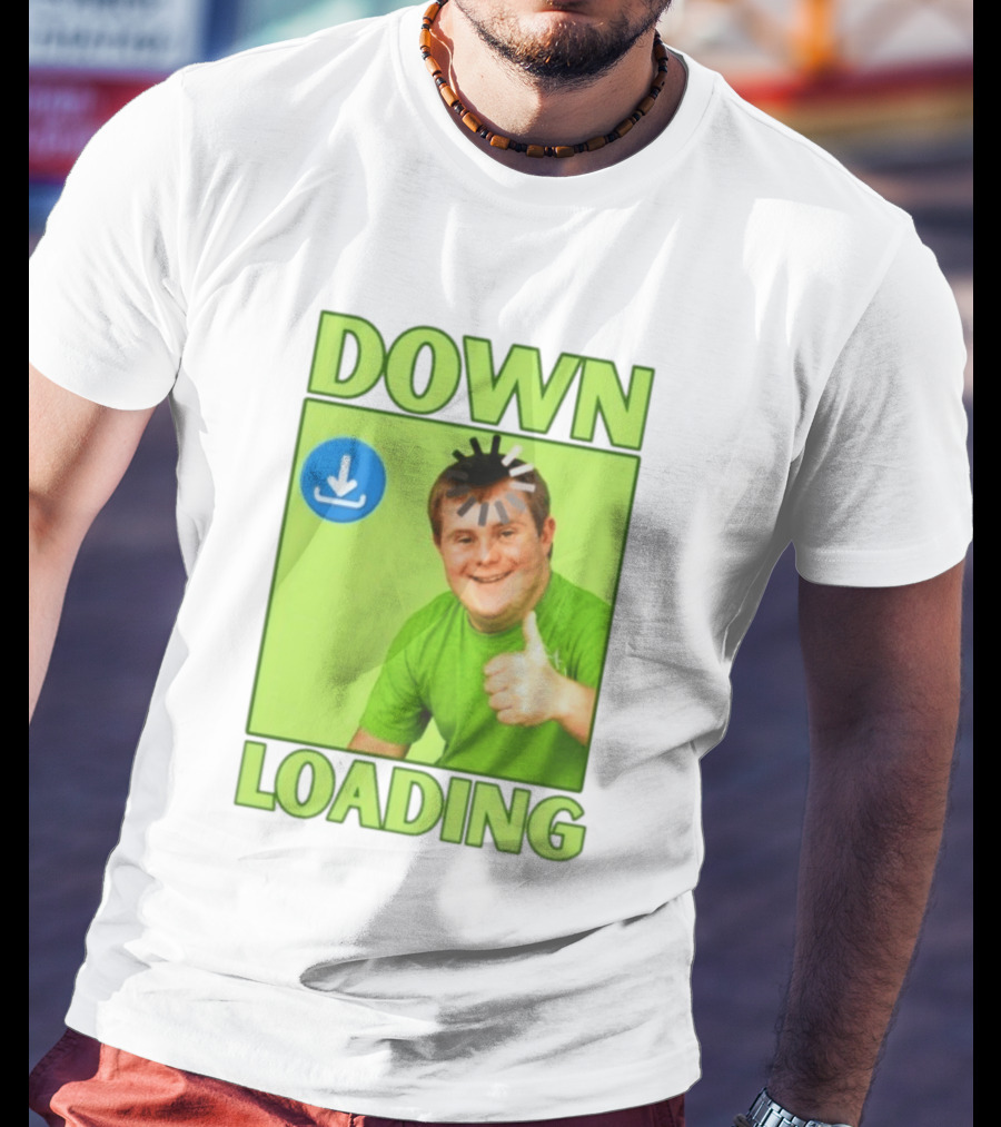 DOWN LOADING Person Thumbs Up Download T-Shirt