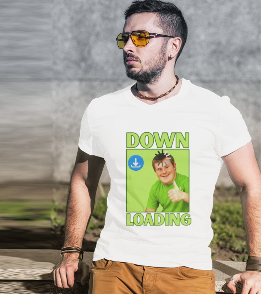 DOWN LOADING Person Thumbs Up Download T-Shirt