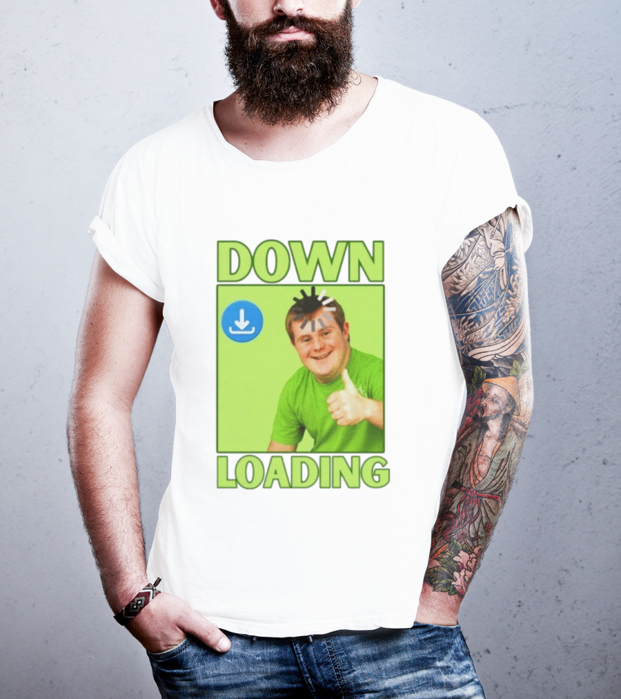DOWN LOADING Person Thumbs Up Download T-Shirt