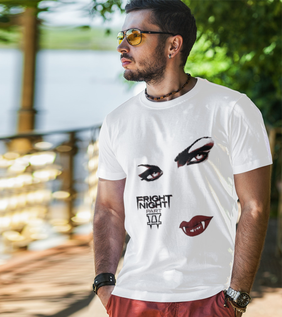 Fright Night Part 2 Vampire Eyes Fangs Horror Movie T-Shirt