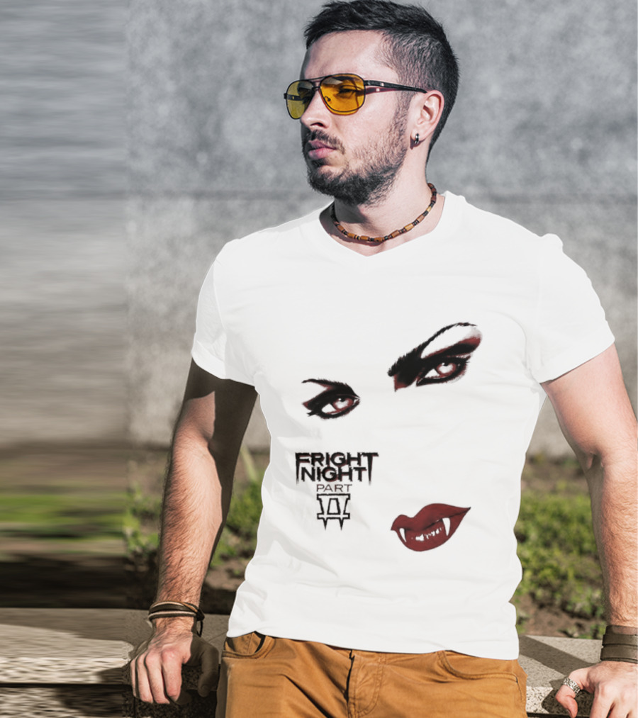 Fright Night Part 2 Vampire Eyes Fangs Horror Movie T-Shirt
