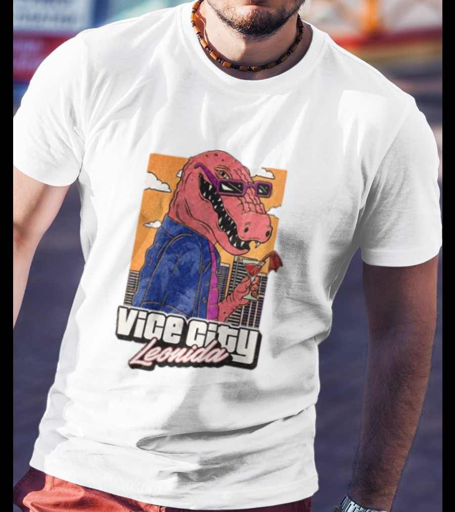 Grand Theft Auto VI GTA 6 Vice City Leonida Alligator Martini T-Shirt