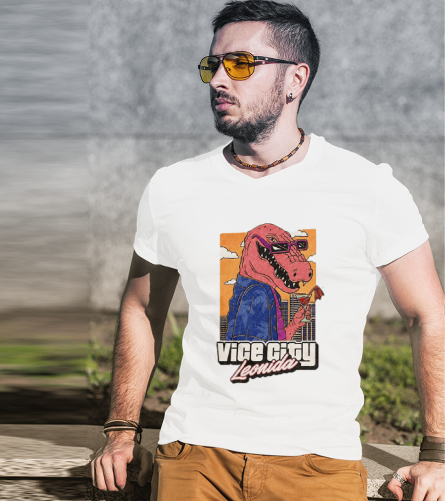 Grand Theft Auto VI GTA 6 Vice City Leonida Alligator Martini T-Shirt