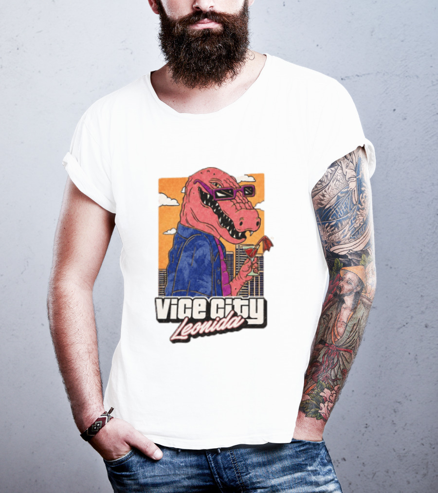 Grand Theft Auto VI GTA 6 Vice City Leonida Alligator Martini T-Shirt