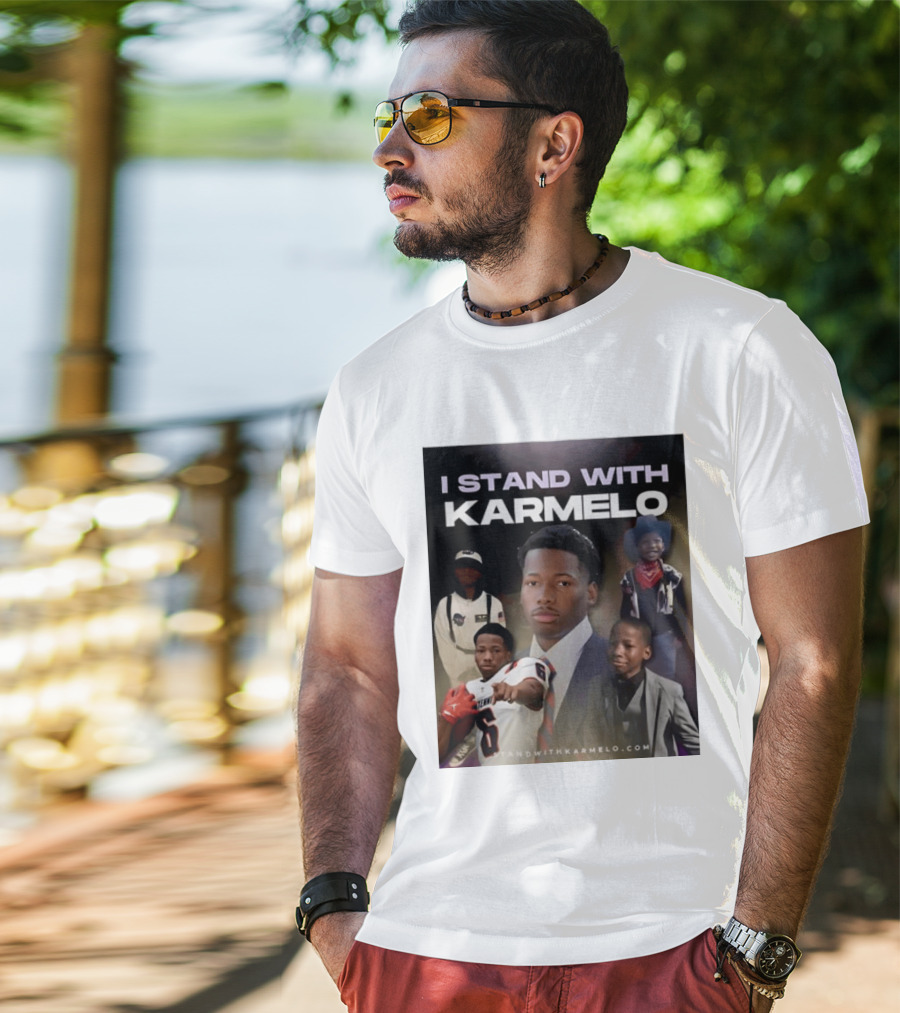 I Stand With Karmelo Football Player Memorial Standwithkarmelo T-Shirt