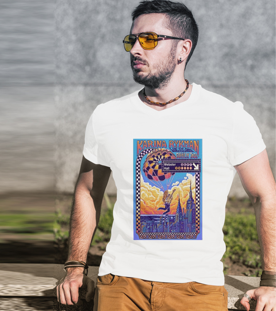 Karina Rykman Webster Hall New York 09 25 2026 Featuring Guerilla Toss Concert T-Shirt