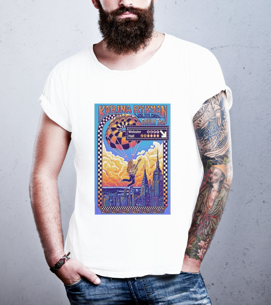 Karina Rykman Webster Hall New York 09 25 2026 Featuring Guerilla Toss Concert T-Shirt