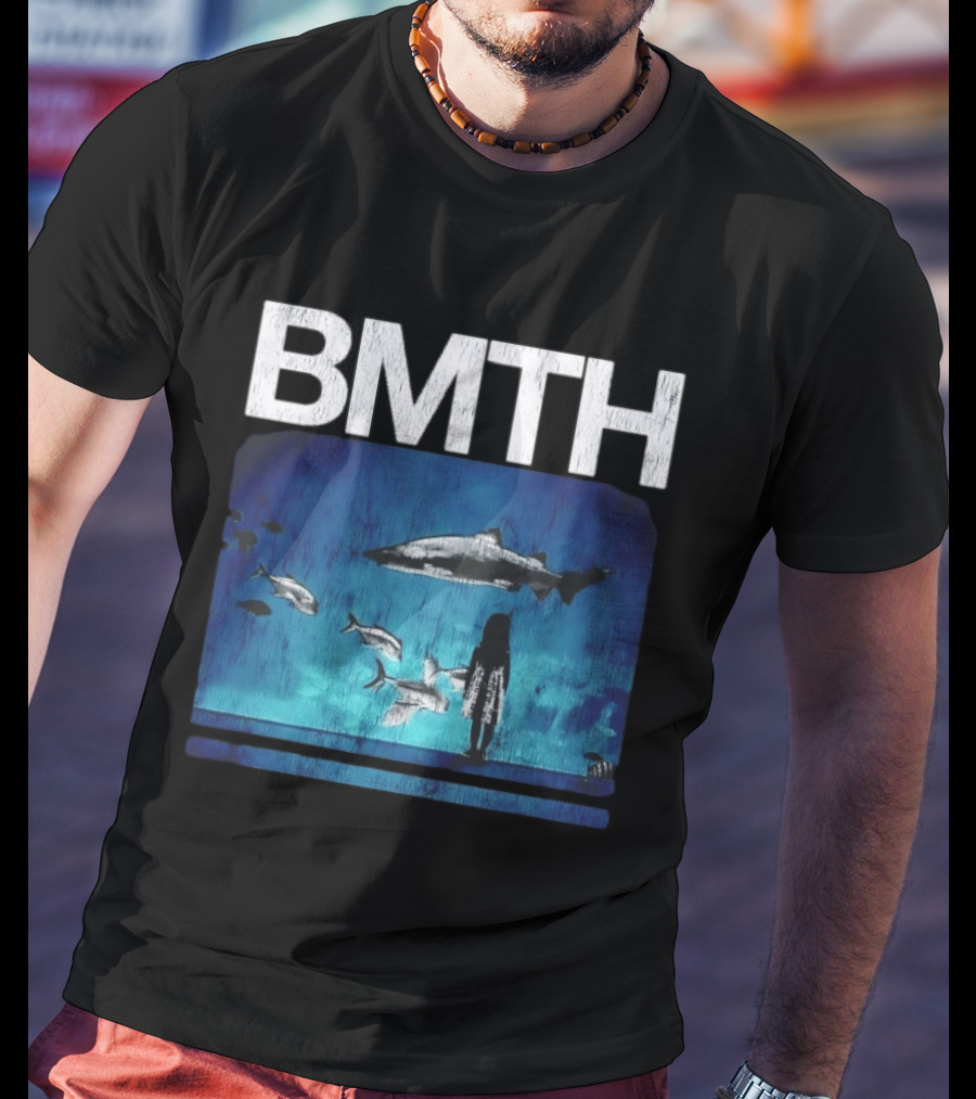 BMTH Bring Me The Horizon Ocean Scene With Sharks T-Shirt