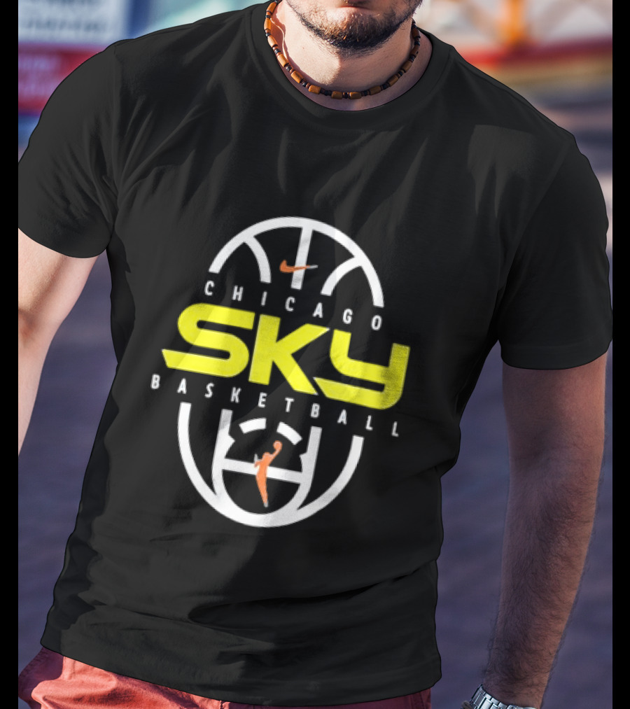 Chicago Sky Basketball 2026 On Court Authentic Practice T-Shirt