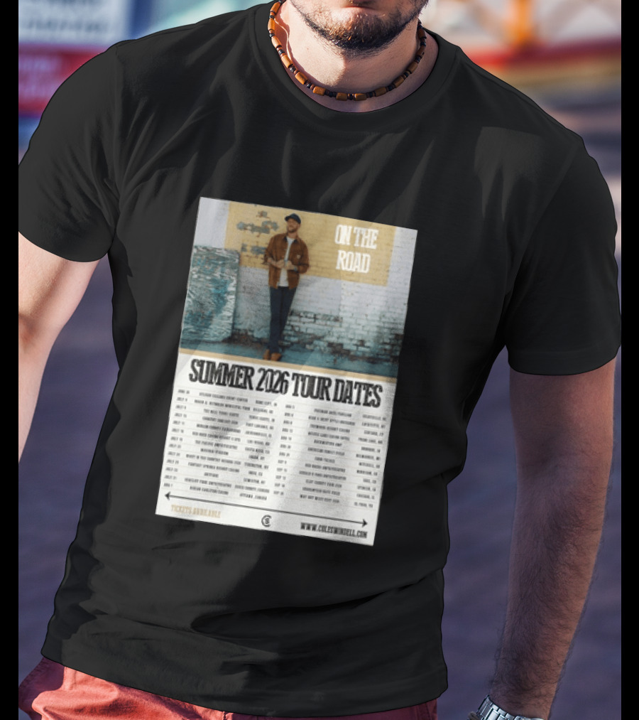 Cole Swindell On The Road Summer Tour 2026 Dates With Tickets Available T-Shirt