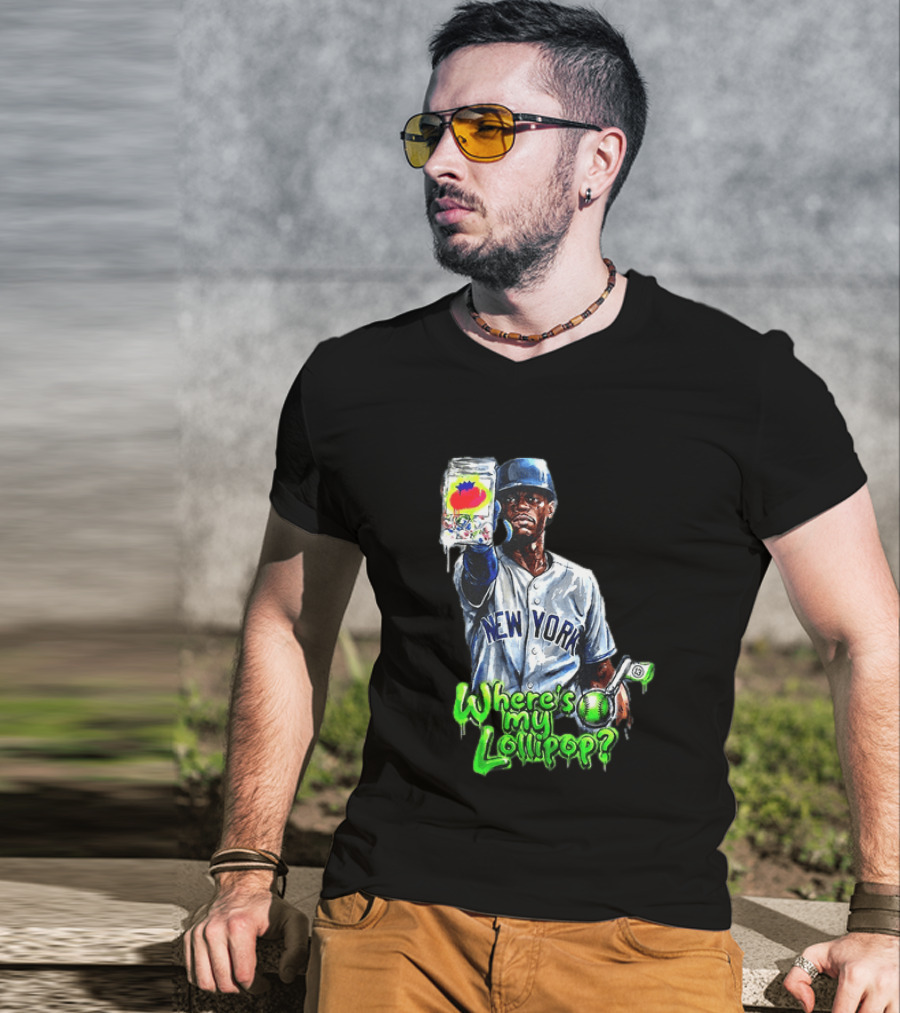 New York Mets Curtis Granderson Where's My Lollipop T-Shirt