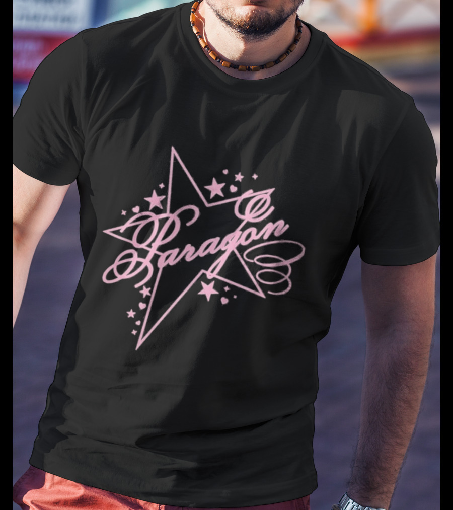 Naomi Jon Paragon Star Pink Script Aesthetic T-Shirt