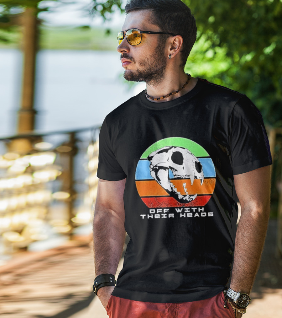 Off With Their Heads Feline Skull Predator T-Shirt