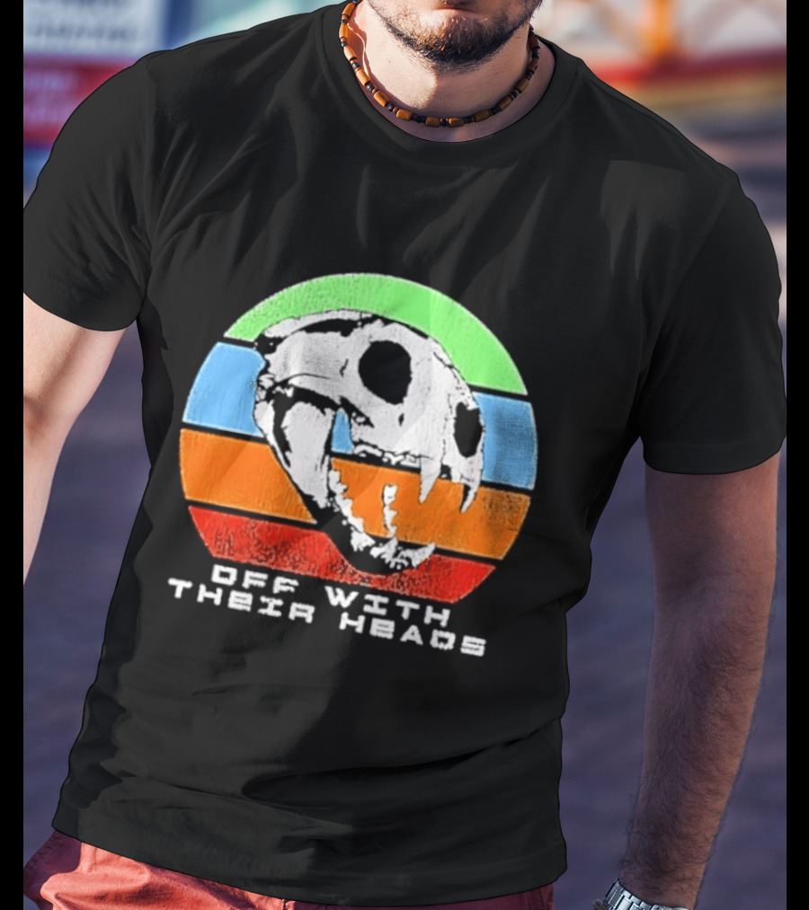 Off With Their Heads Feline Skull Predator T-Shirt