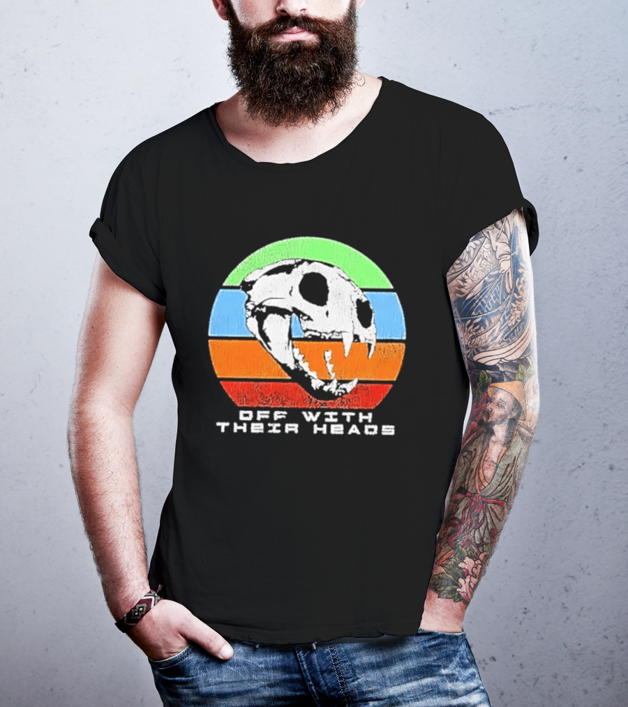 Off With Their Heads Feline Skull Predator T-Shirt