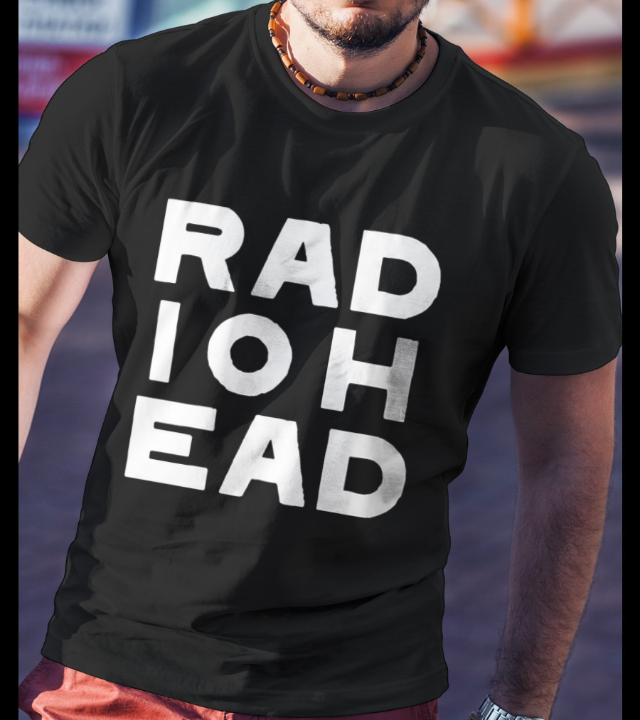 Edward Norton Radiohead Block Lettering T-Shirt