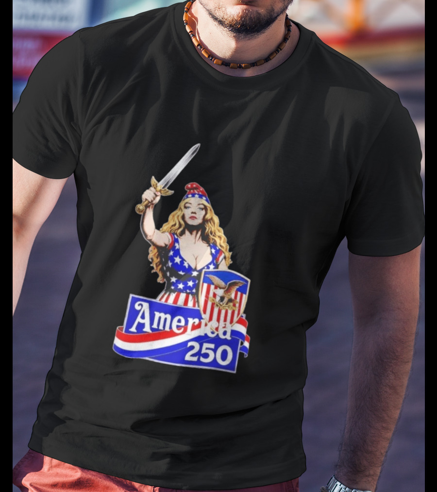 America 250 Strong Woman 4th Of July T-Shirt