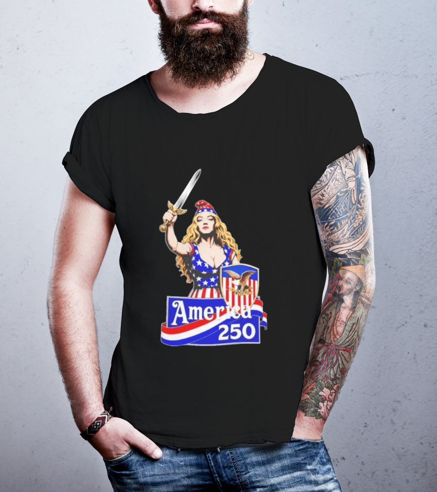 America 250 Strong Woman 4th Of July T-Shirt