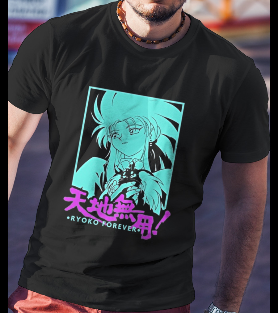 Tenchi Muyo Ryoko Forever Anime Character Illustration Gaming T-Shirt