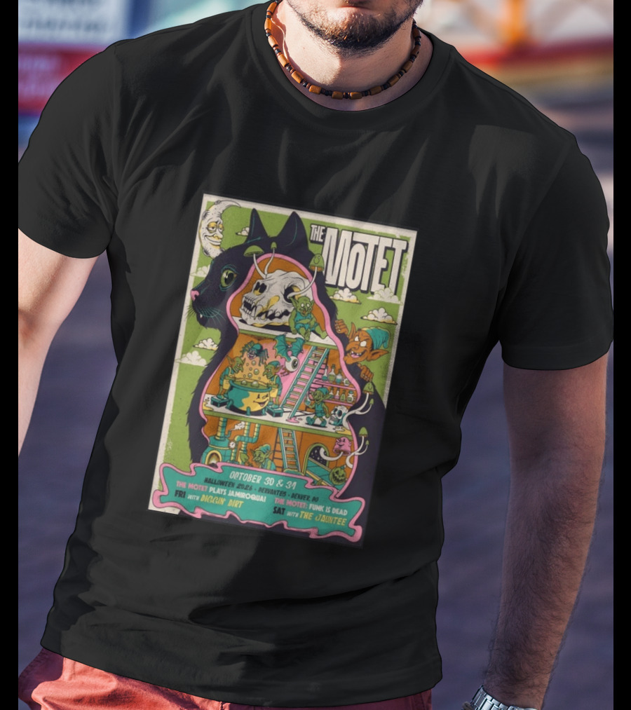 The Motet Halloween 2026 Denver October 30 31 Jamiroquai Funk Is Dead Diggin Dirt Jauntee T-Shirt