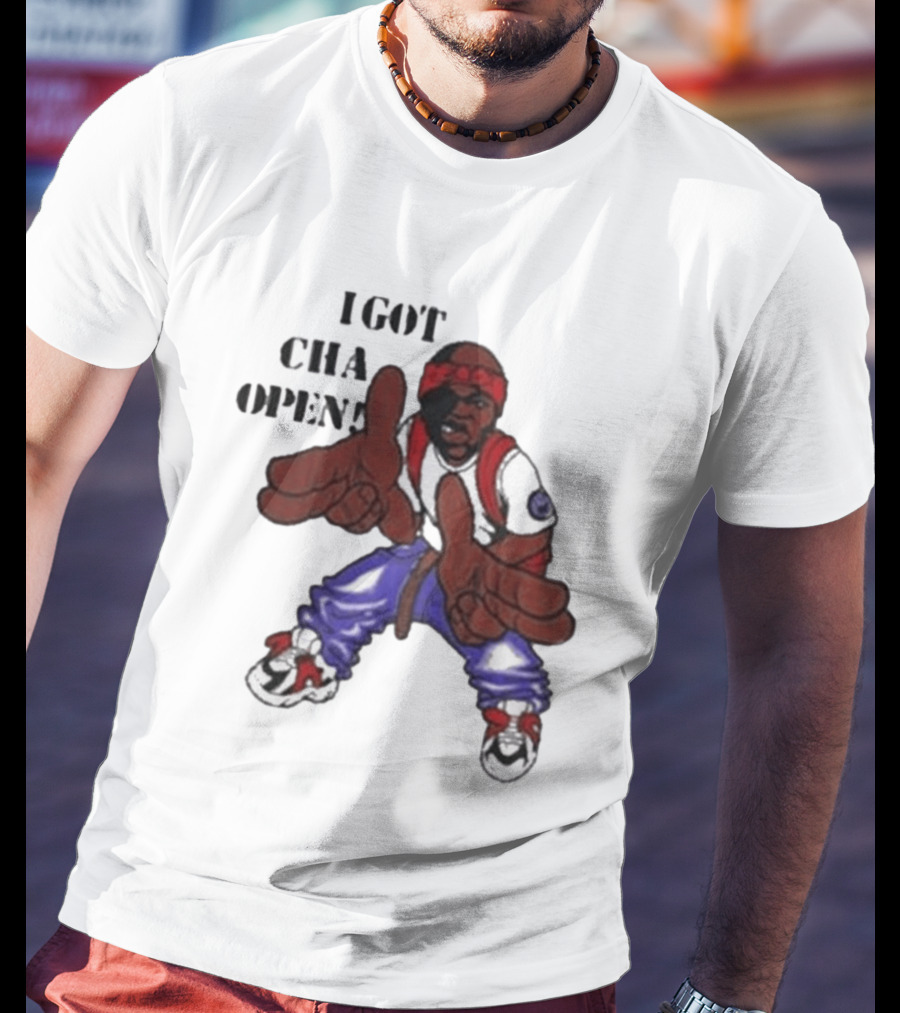 I Got Cha Opin Cartoon Character Graphic Hip Hop T-Shirt