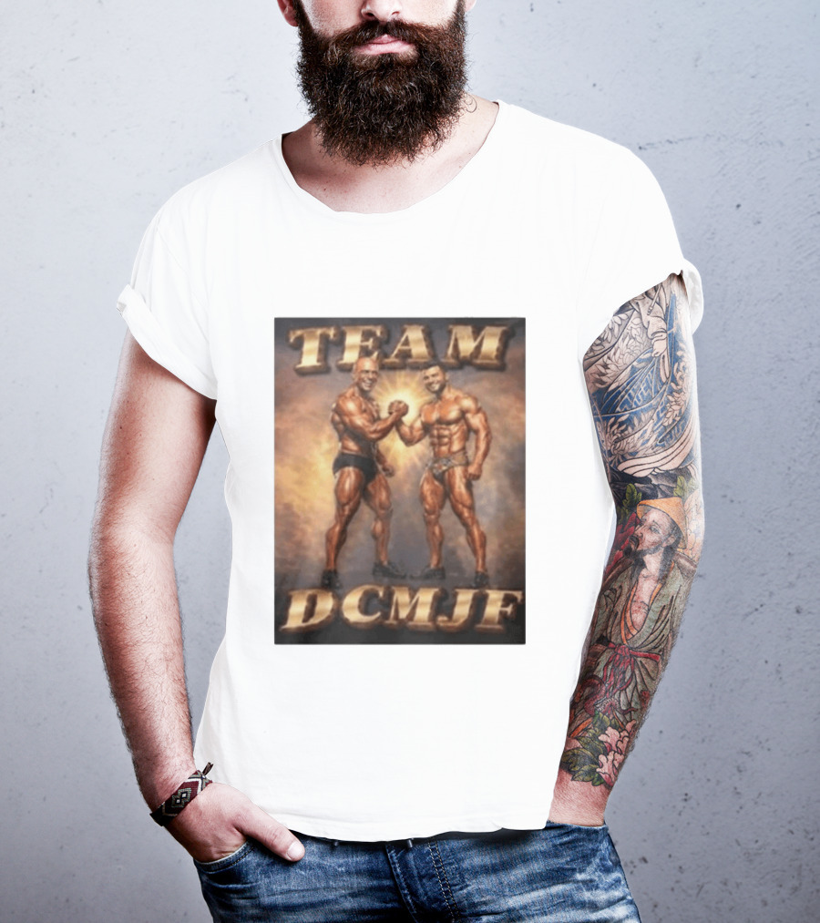 TEAM DCMJF Bodybuilders Flexing Muscles Together T-Shirt