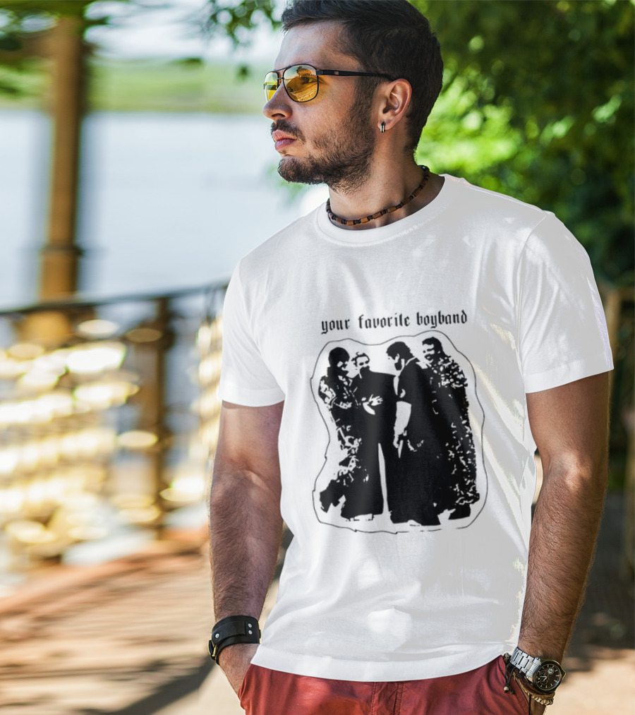 Your Favorite Boyband Silhouette Group Scene T-Shirt