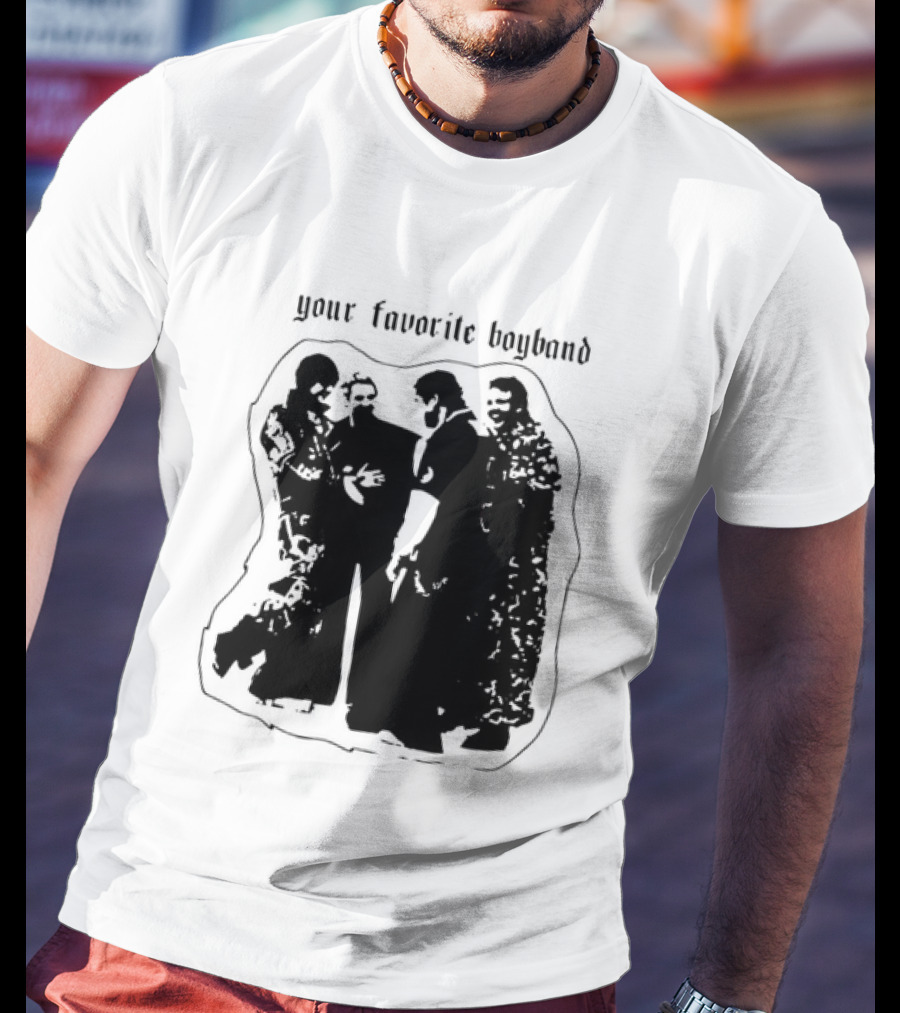 Your Favorite Boyband Silhouette Group Scene T-Shirt